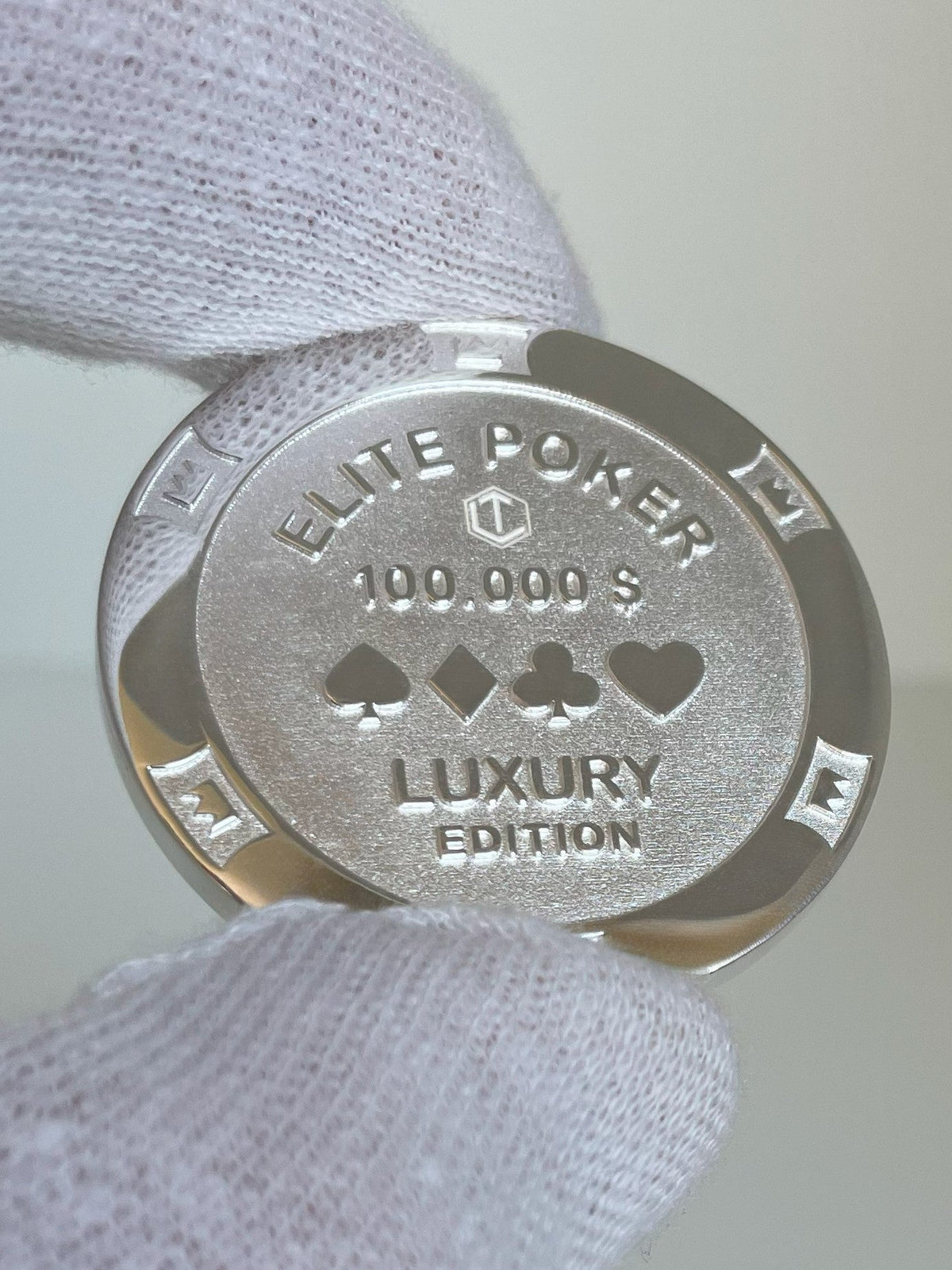 POKERCHIP · Handgefertigt aus massivem Silber.