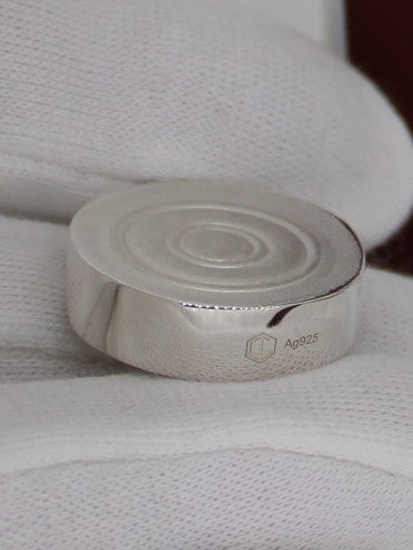 Board Game Nine Mens Morris Silver Game Piece - Silberspielstein Mühle und Dame