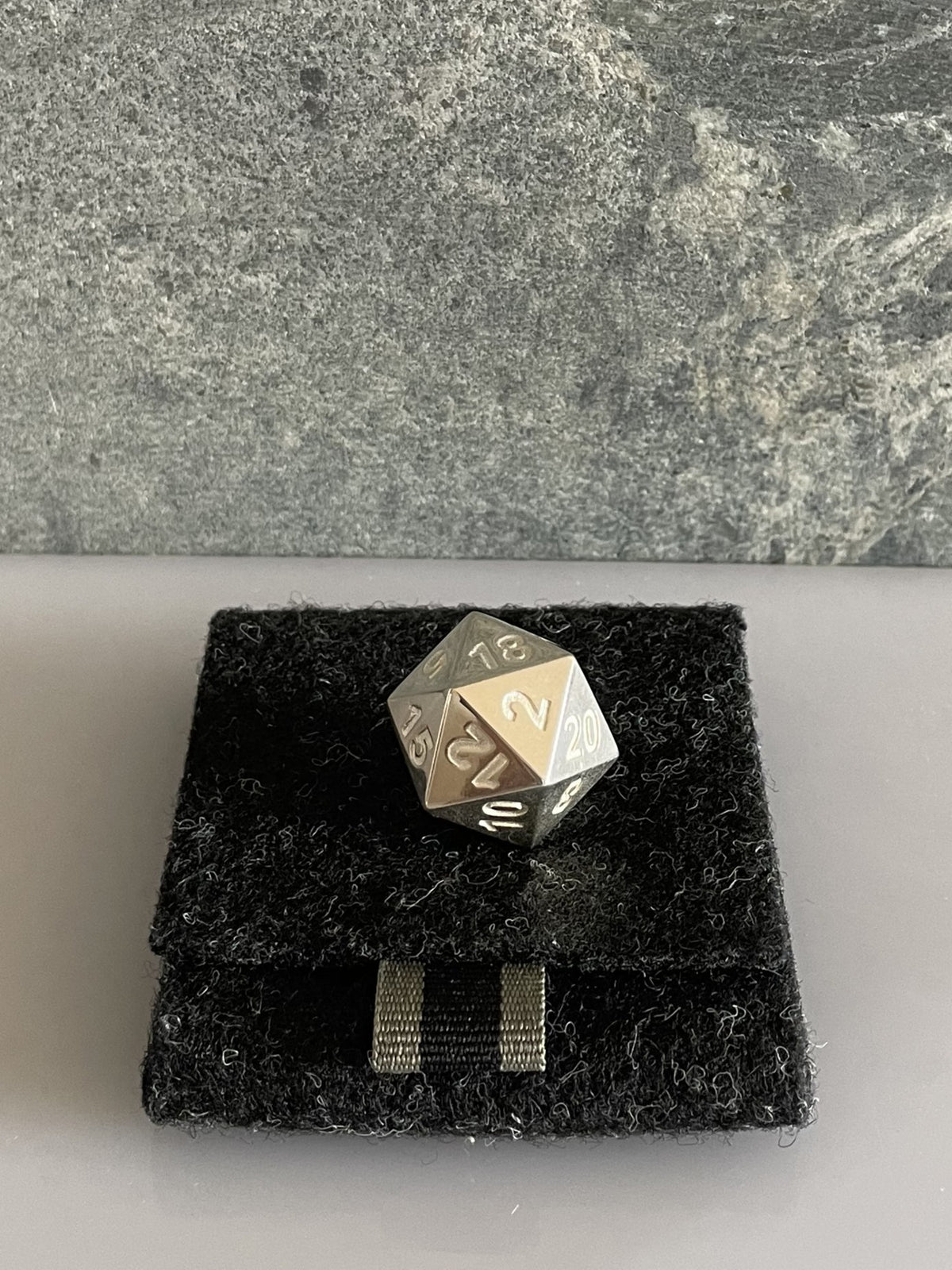 D20 Würfel · 925 Sterlingsilber · 24 mm · 50 g · Poliert