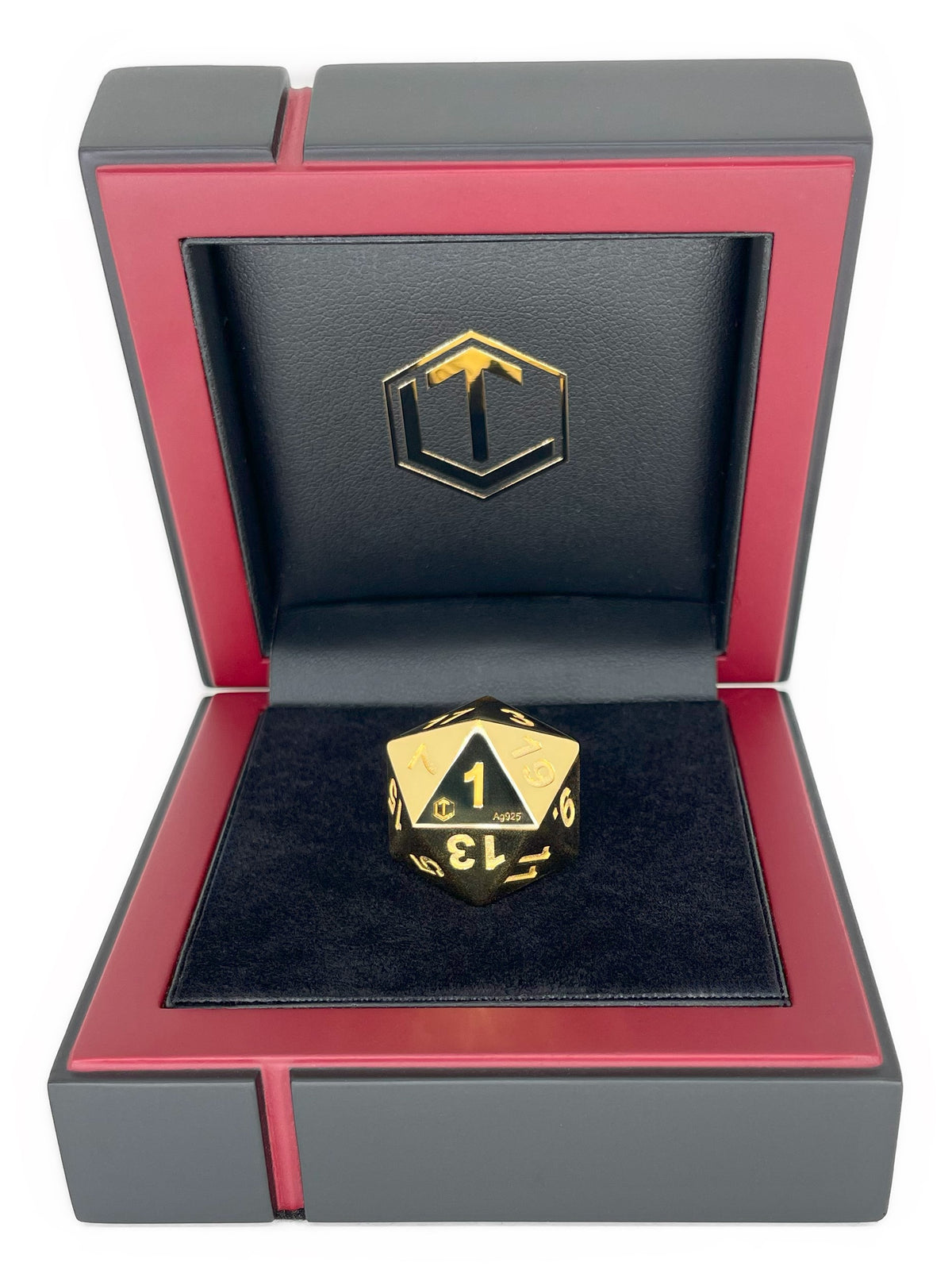 D20 Silver 18k gold-plated_D20 Silber 18K vergoldet