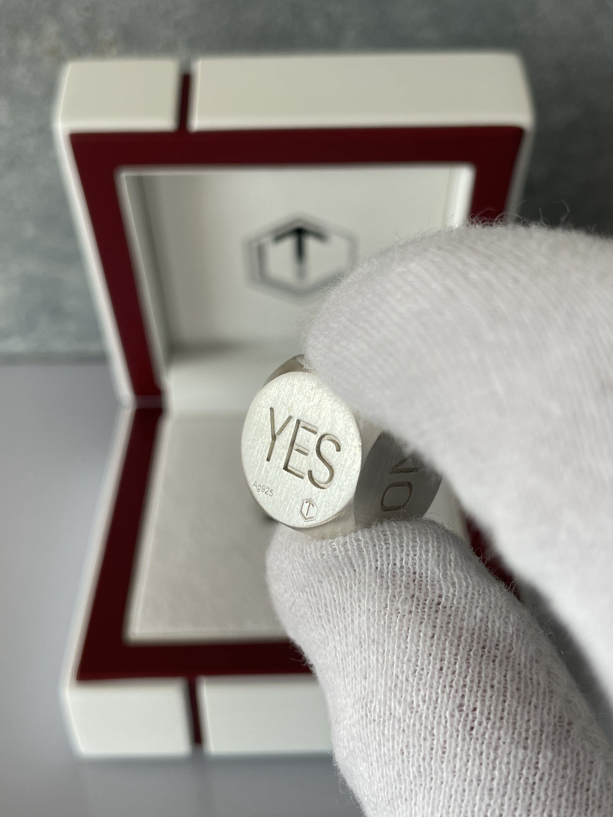 Decision Dice Silver brushed