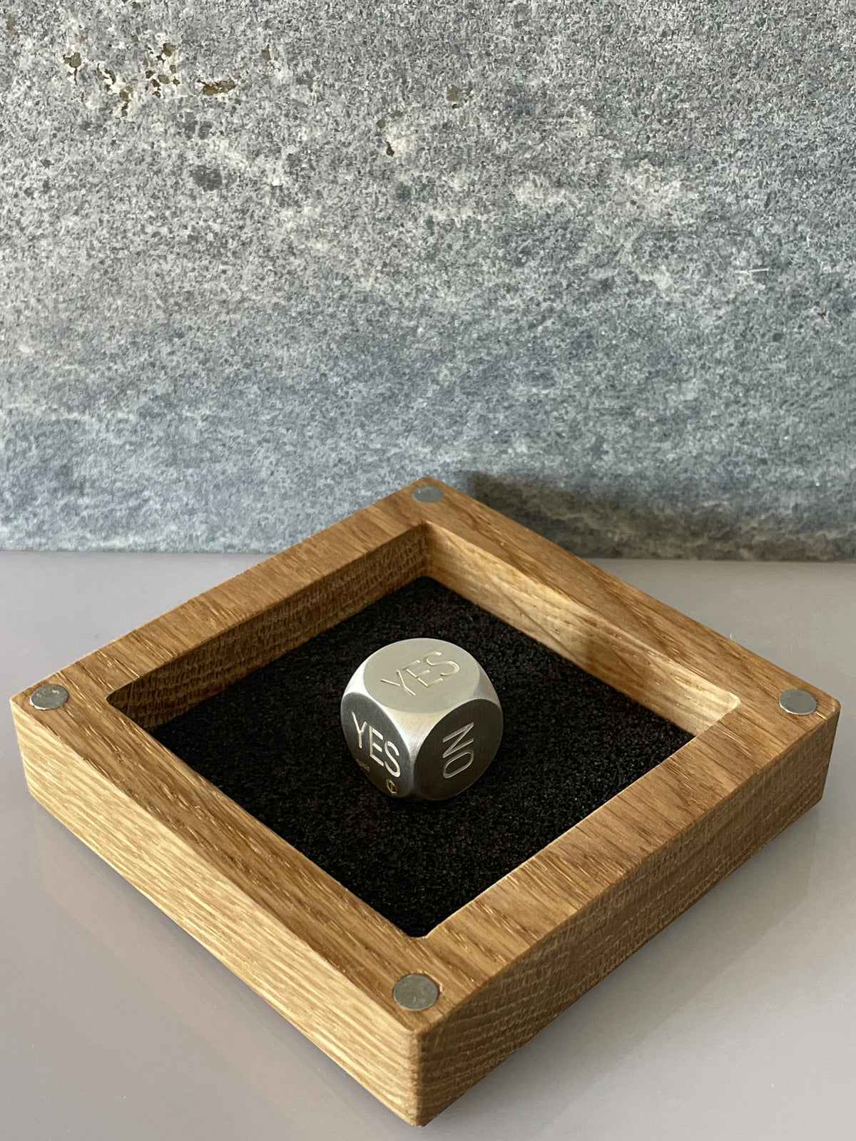 Decision Dice Silver brushed