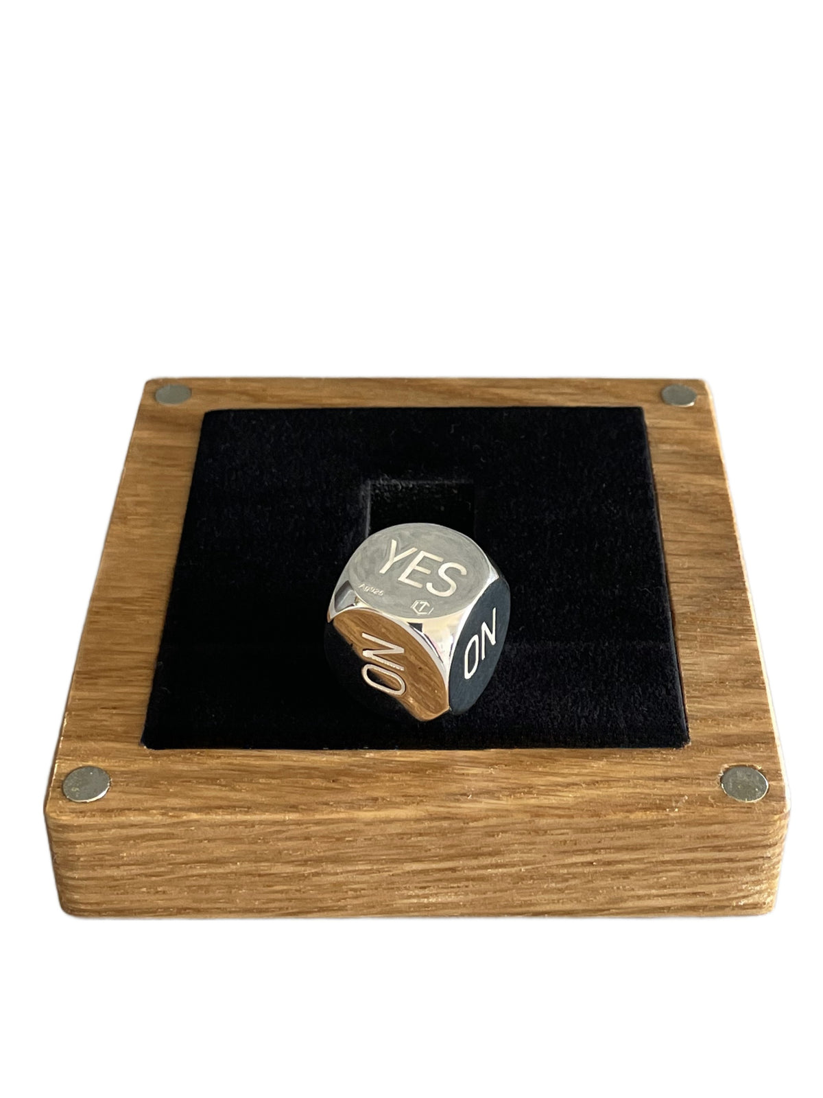 Solid Decision Dice made of Sterling Silver Polished