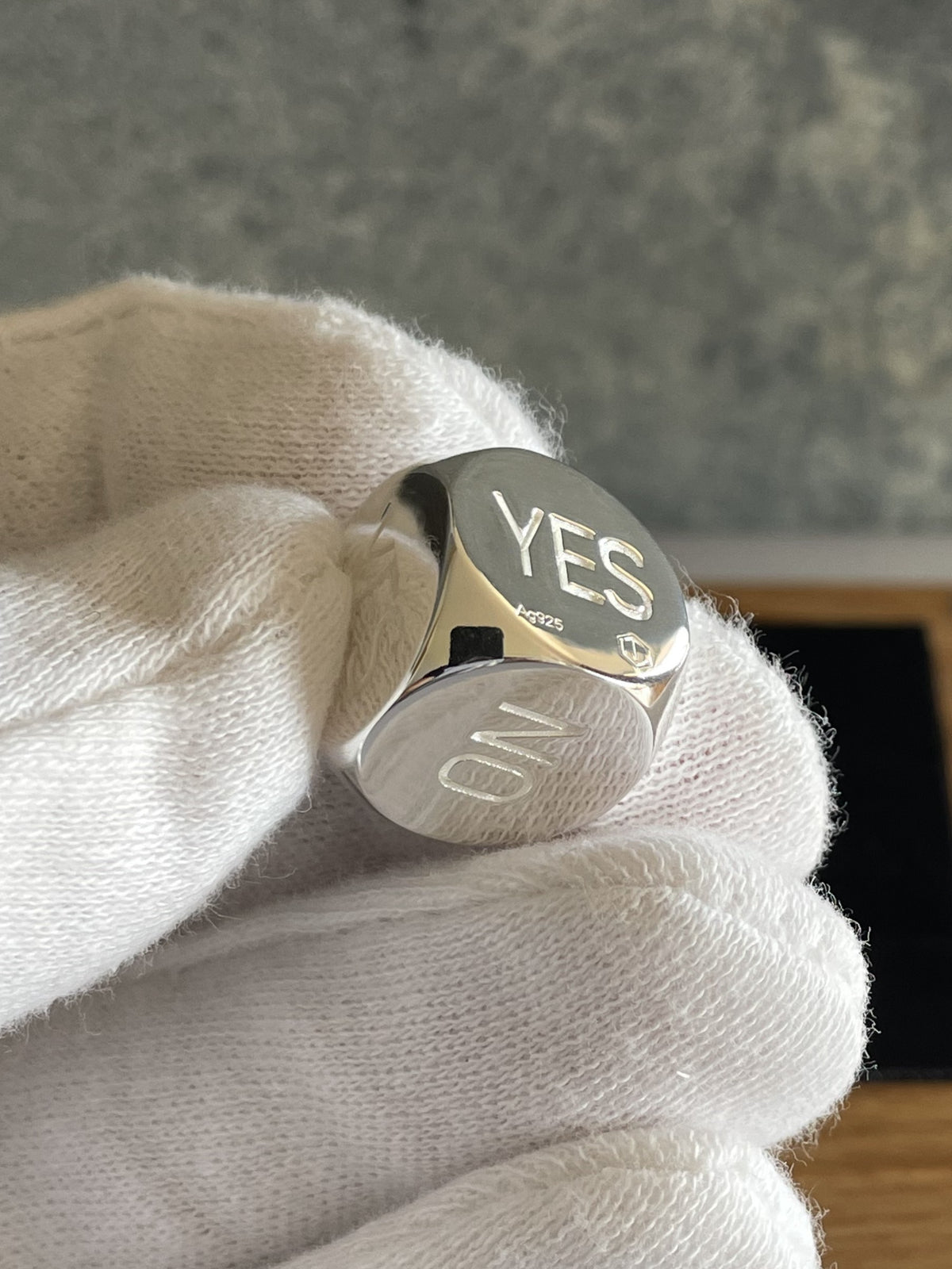 Solid Decision Dice made of Sterling Silver Polished