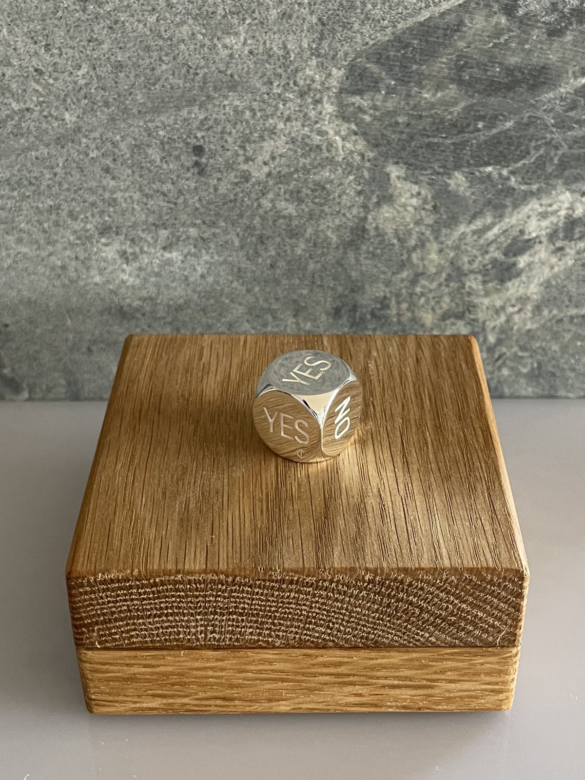 Solid Decision Dice made of Sterling Silver Polished