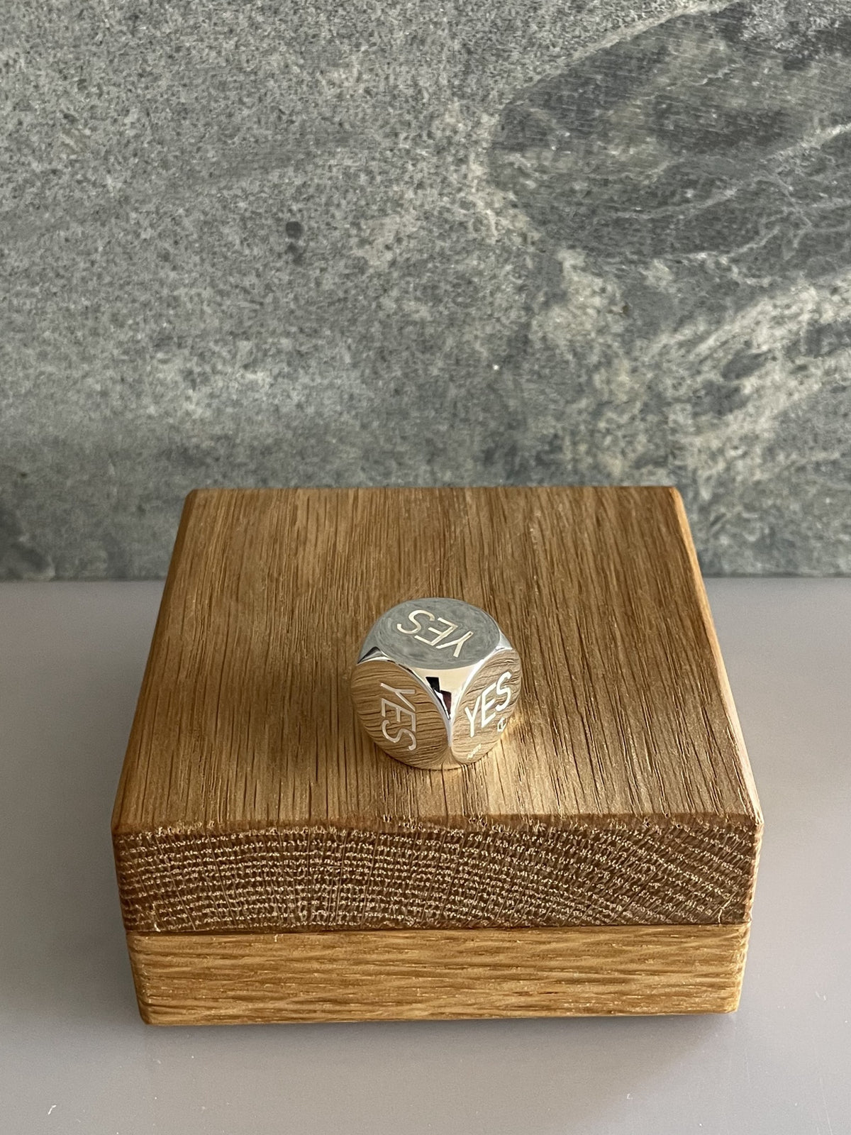 Solid Decision Dice made of Sterling Silver Polished