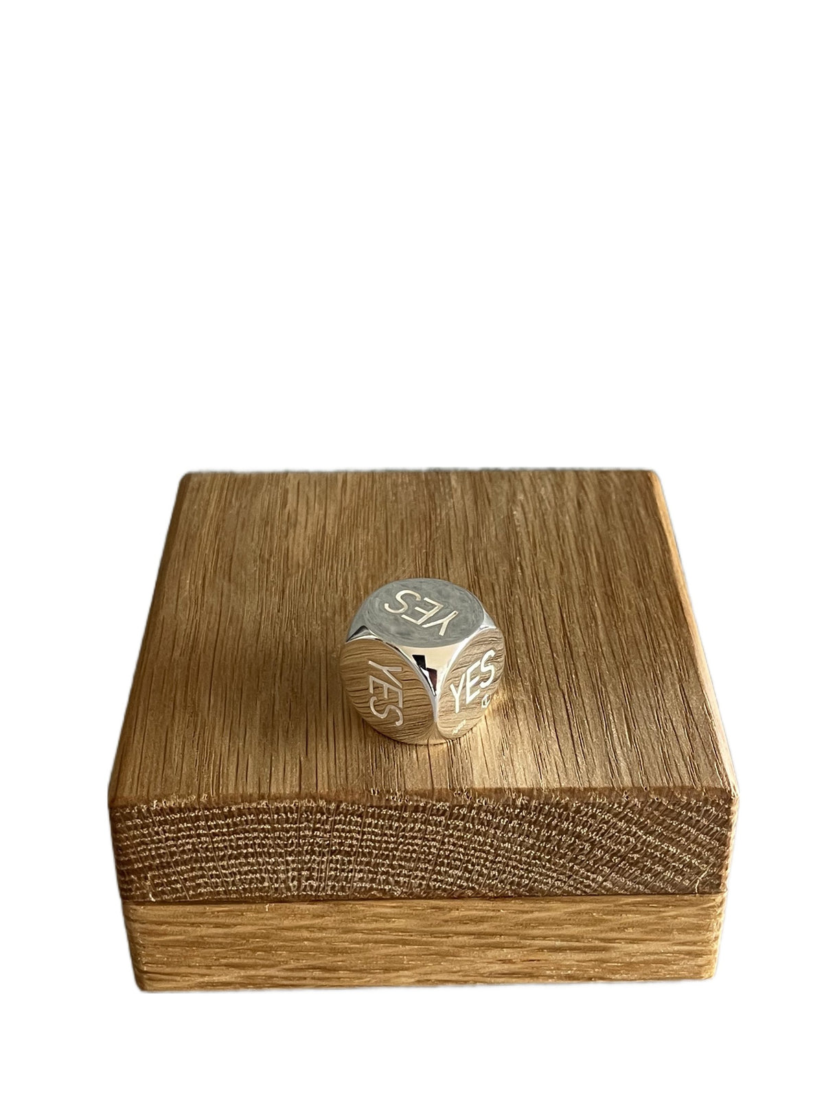 Solid Decision Dice made of Sterling Silver Polished