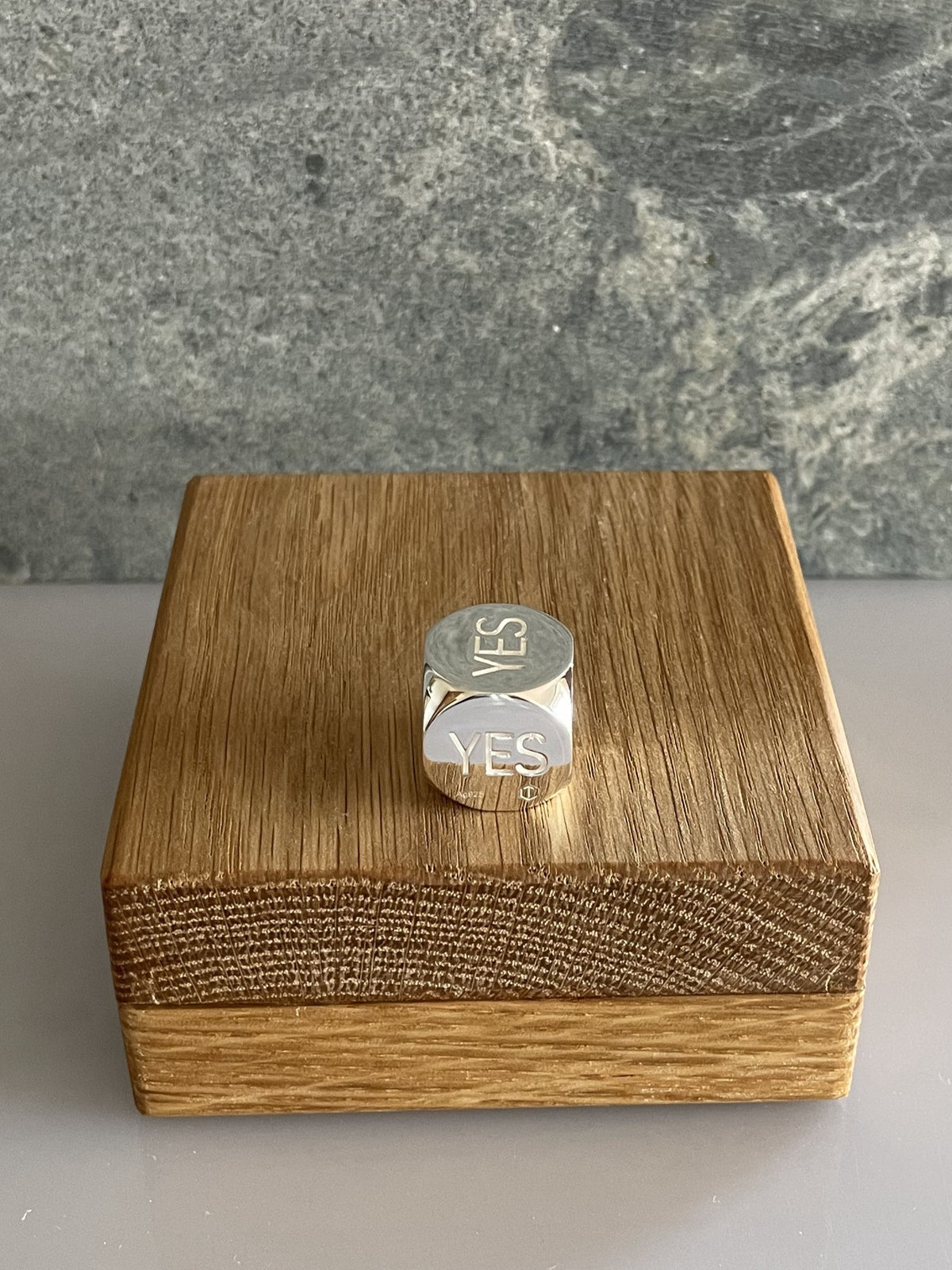 Solid Decision Dice made of Sterling Silver Polished