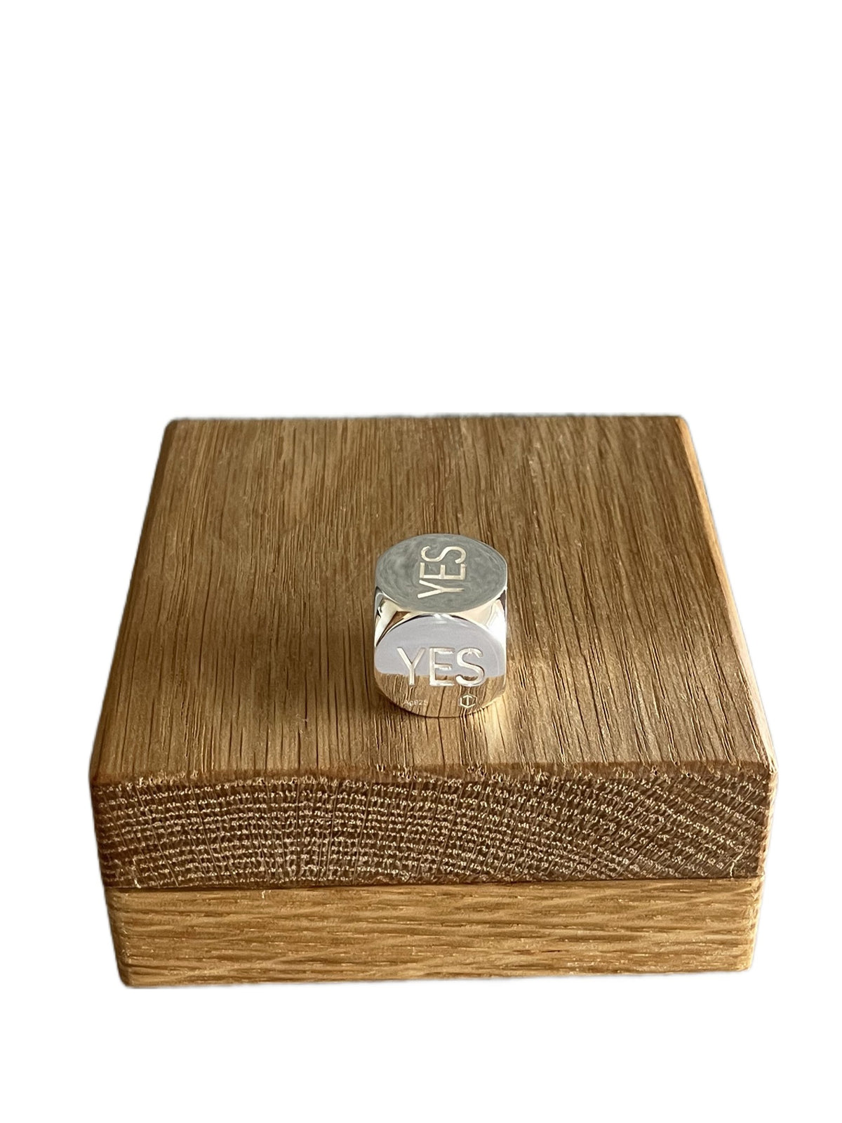 Solid Decision Dice made of Sterling Silver Polished