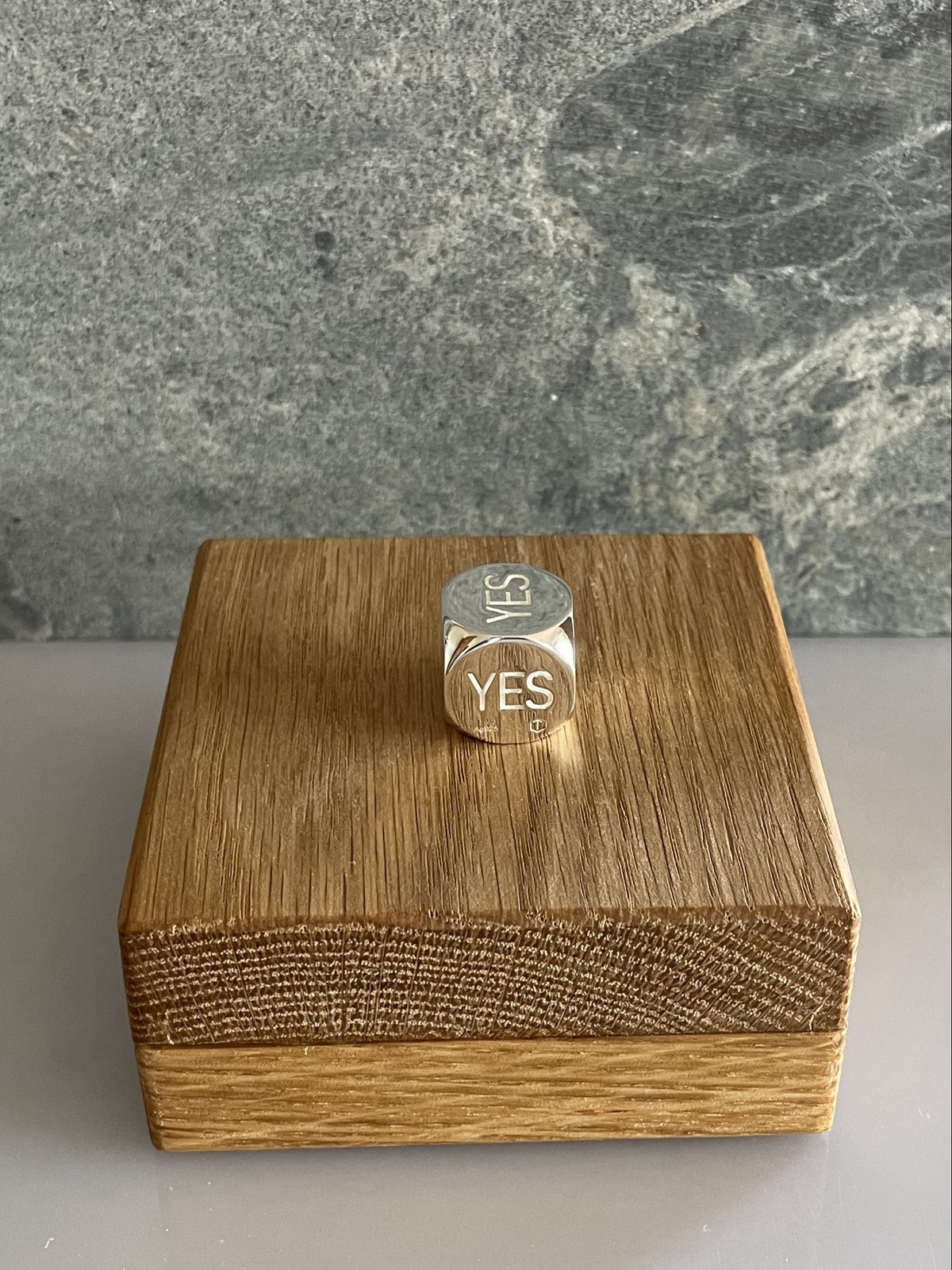 Solid Decision Dice made of Sterling Silver Polished