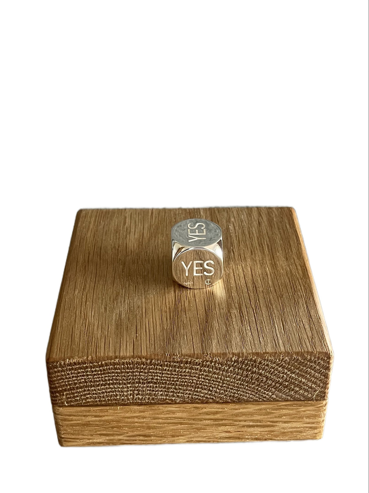Solid Decision Dice made of Sterling Silver Polished