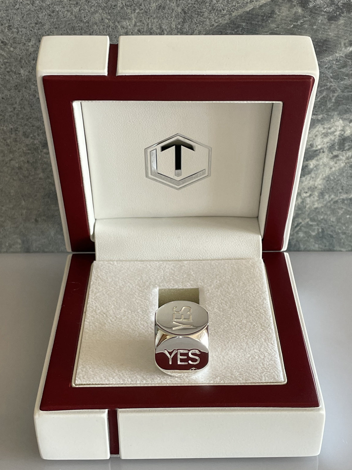 Solid Decision Dice made of Sterling Silver Polished