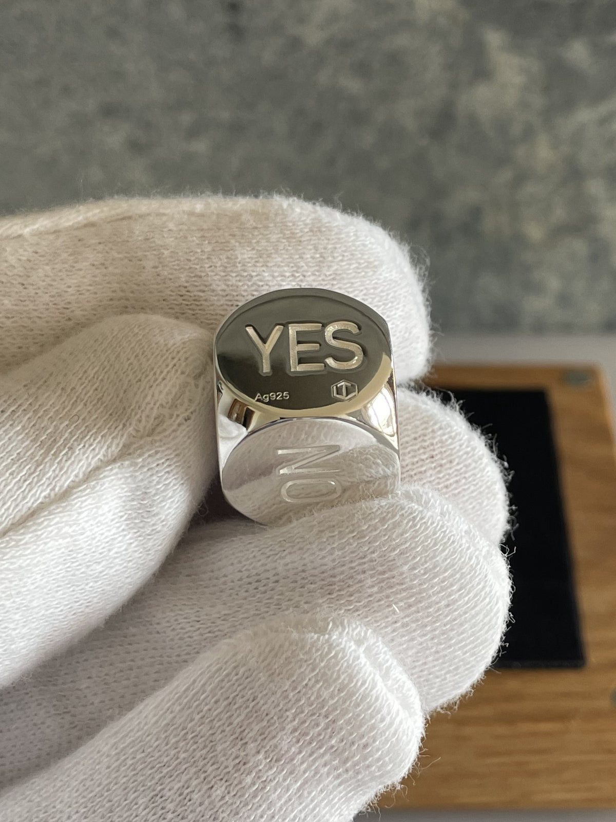Solid Decision Dice made of Sterling Silver Polished