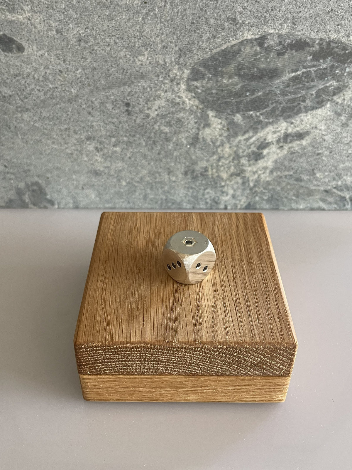 Dice Silver with Diamonds on case 