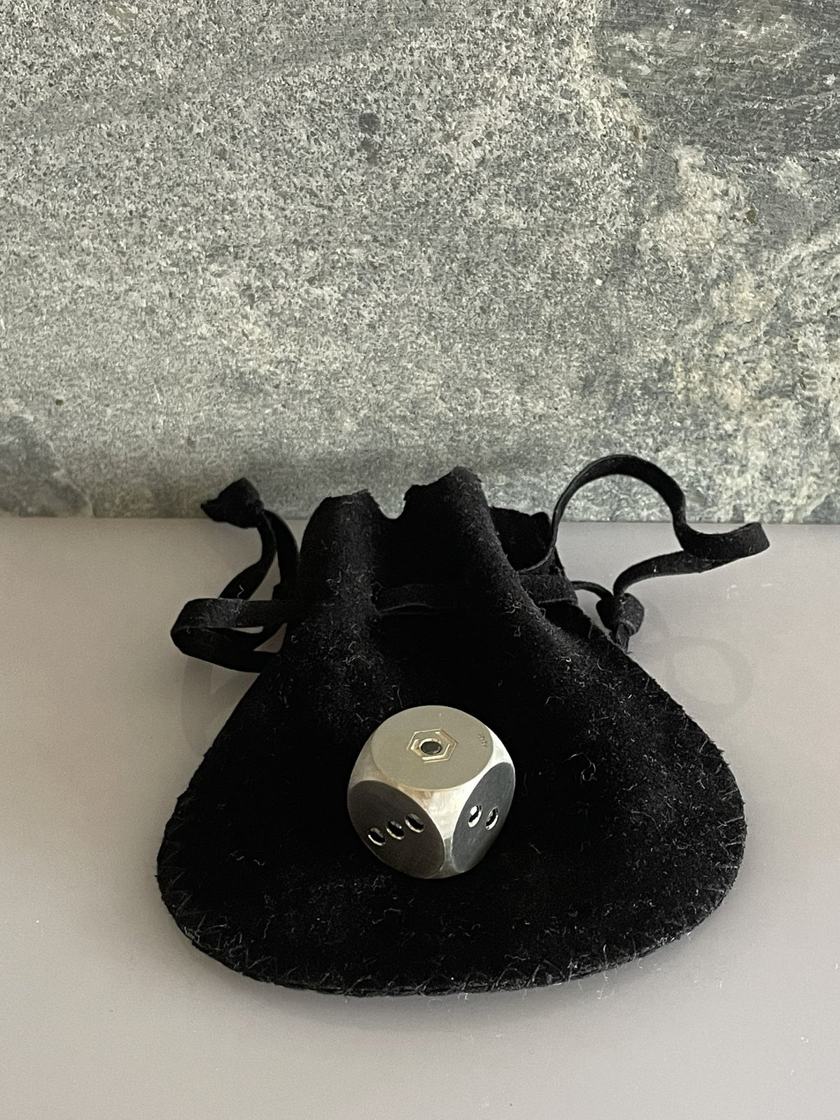 Dice Silver with Diamonds on case 