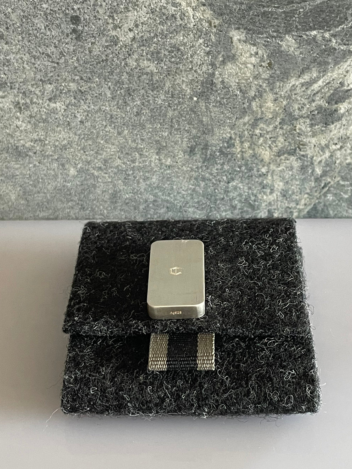 Domino piece Silver on case