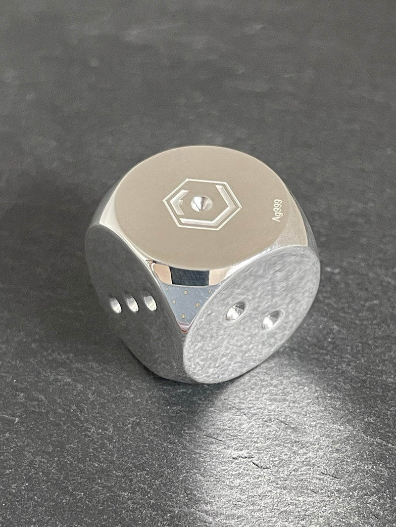 Fine Silver dice - Silberwürfel aus Feinsilber 