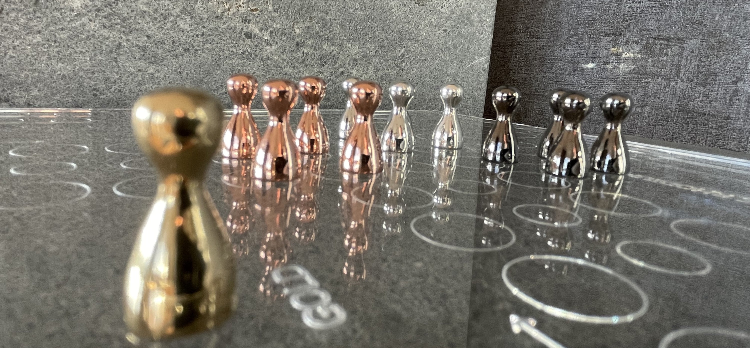Ludo game pieces