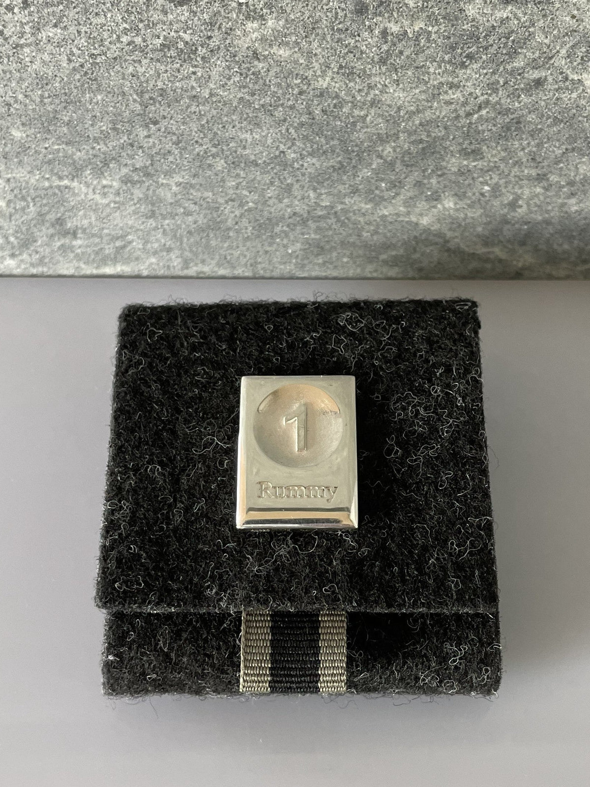 Rummy Silver on felt case