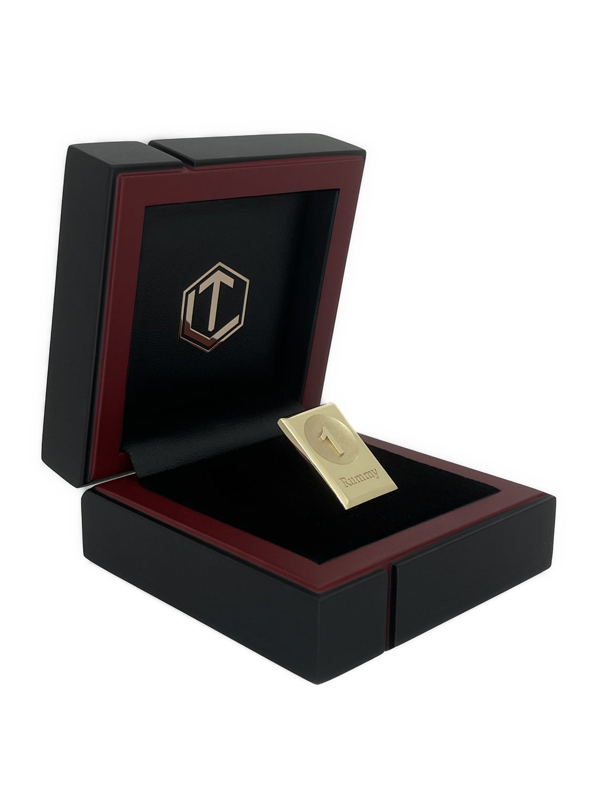 Rummy Tile 18-Karat Gold in Black Case - Rummystein 18 Karat Gold im Etui