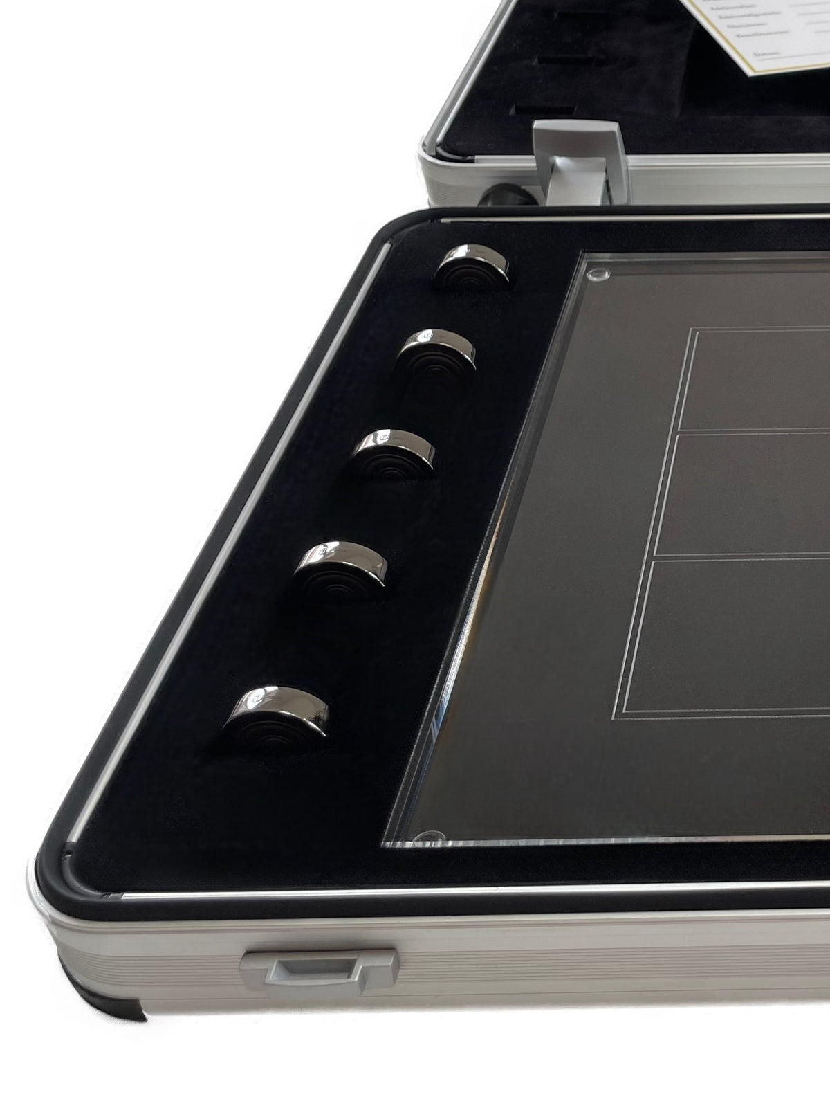 Solid Board Game Tic Tac Toe in Sterling Silver - Tic-Tac-Toe Silber im Koffer