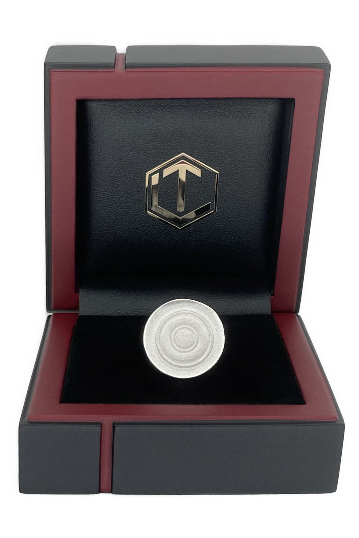 Solid Play Piece Sterling Silver in Black Case - Spielstein Sterlingsilber im Etui