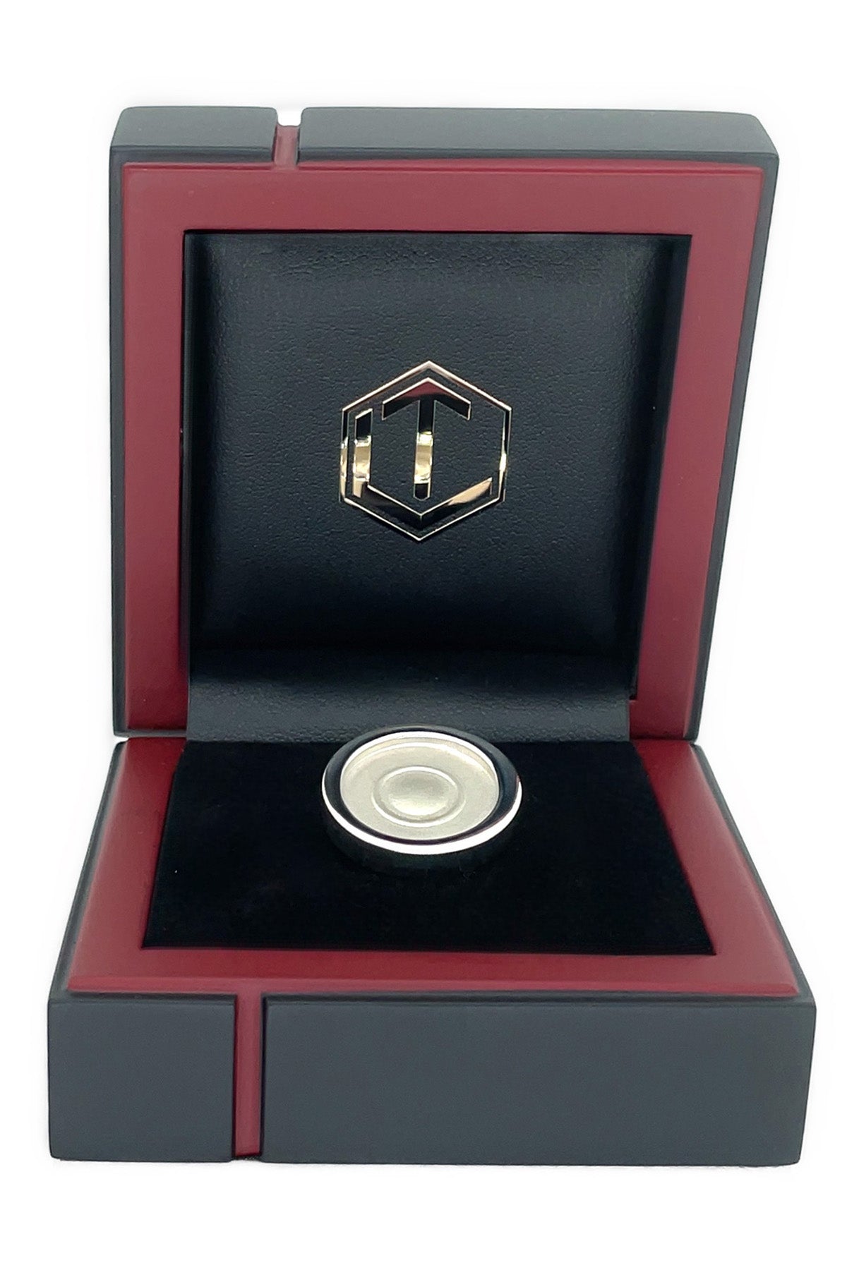 Sterling Silver Game Piece solid in Black Case - Silberspielstein massiv im Etui