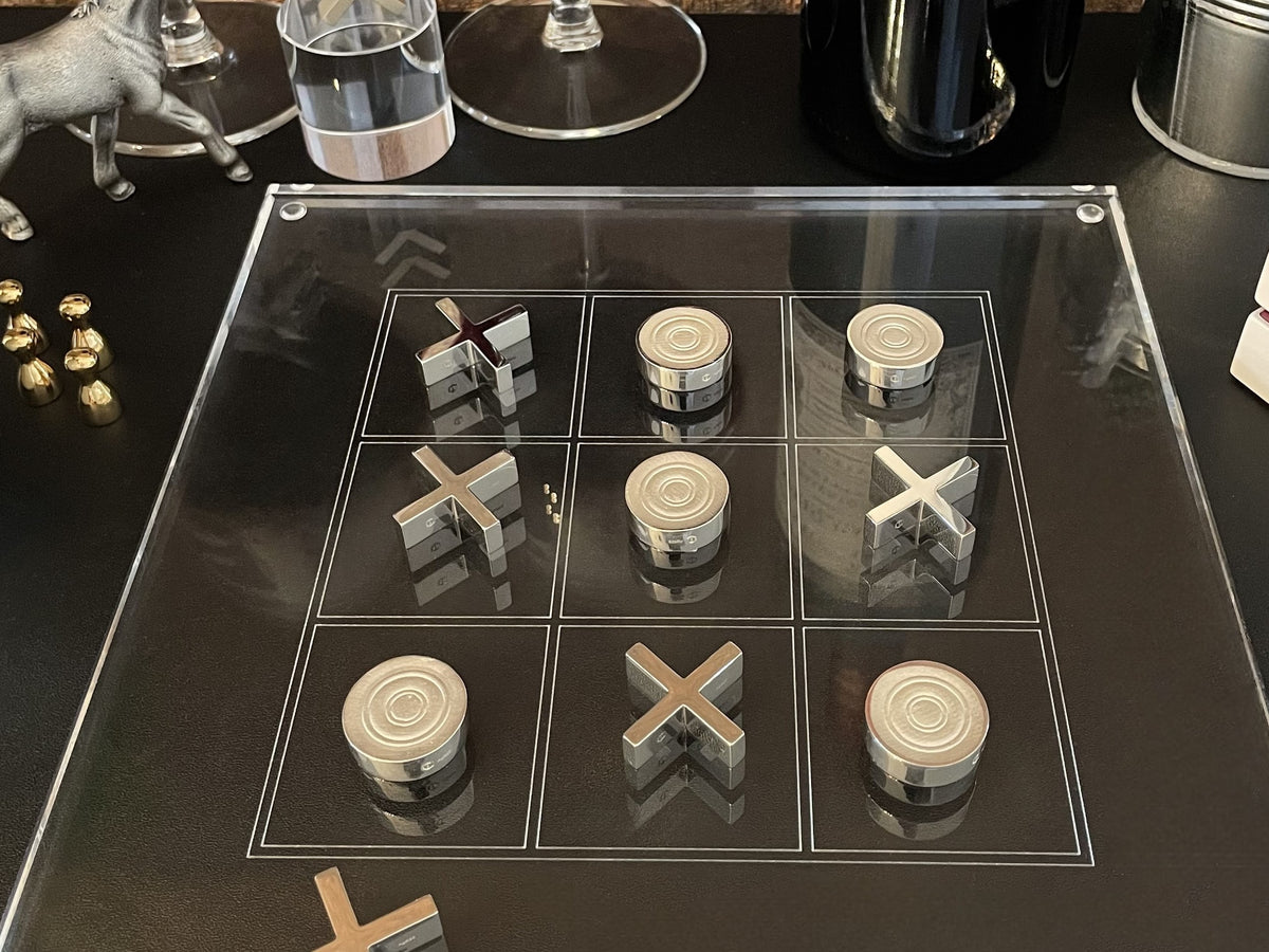 Tic-Tac-Toe Silver Play situation - Tic-Tac-Toe Silber Spielsituation 