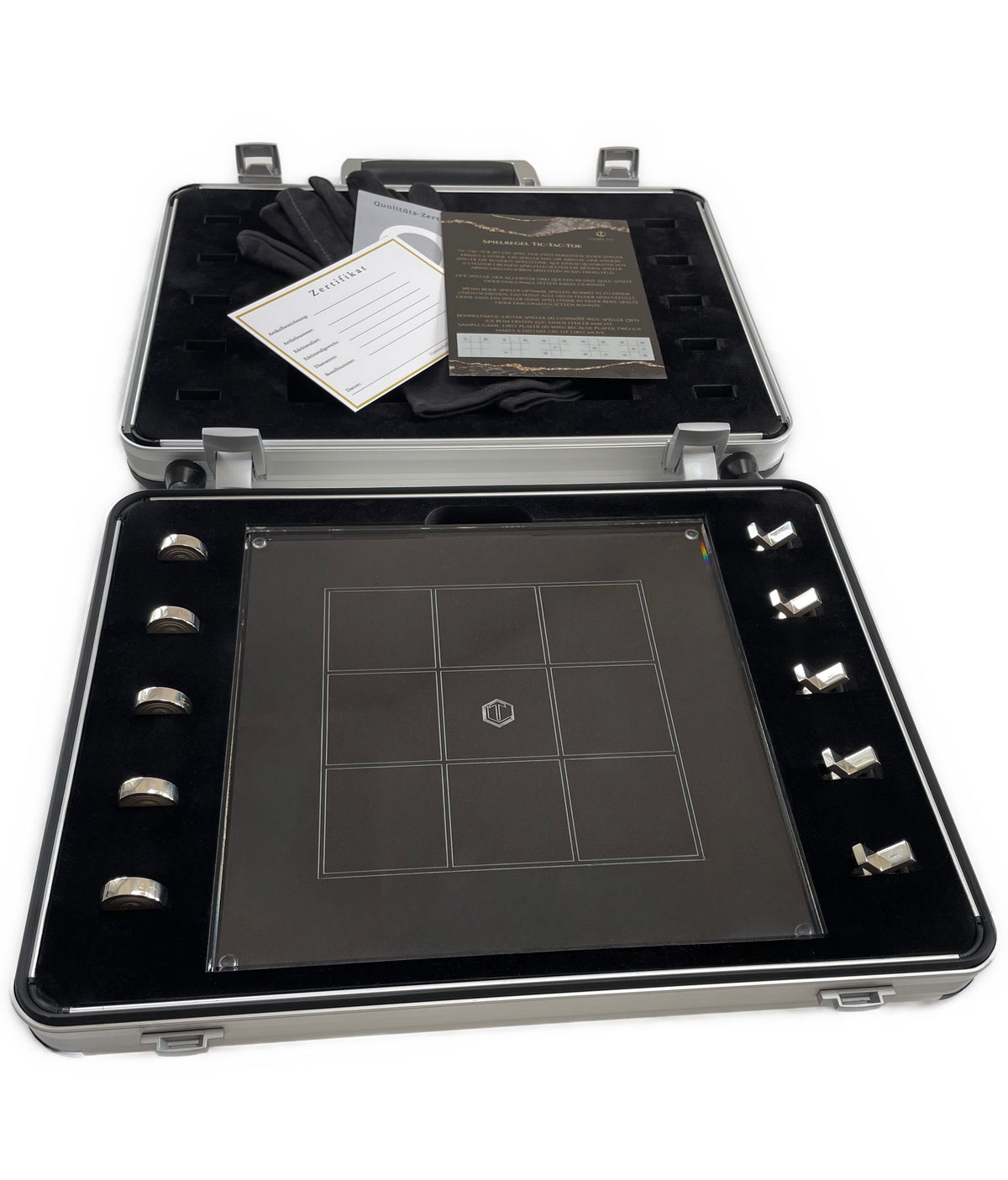 Tic-Tac-Toe Sterling Silver - Tic-Tac-Toe Sterling Silber 