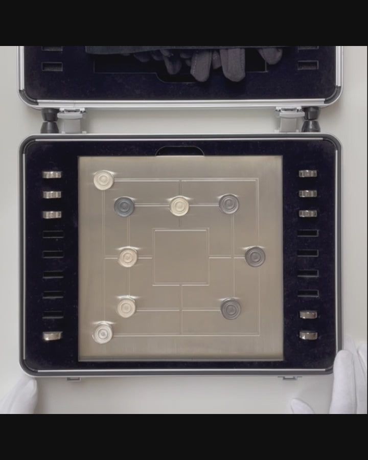 Video Nine Mens Morris Sterling Silver, Video Mühle aus Silber