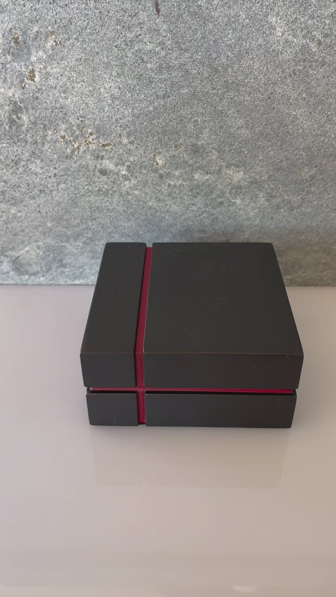 18k Gold Dice presented in black case