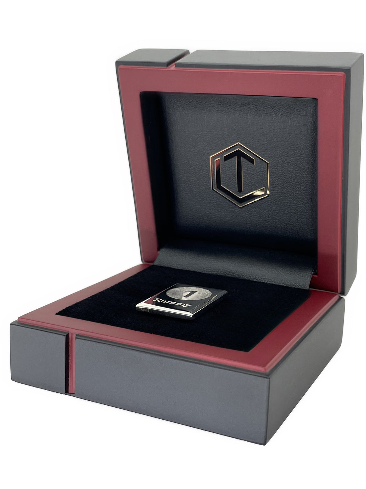 Rummystein · 925 Sterlingsilber · Länge 26 mm · 14 g · Poliert