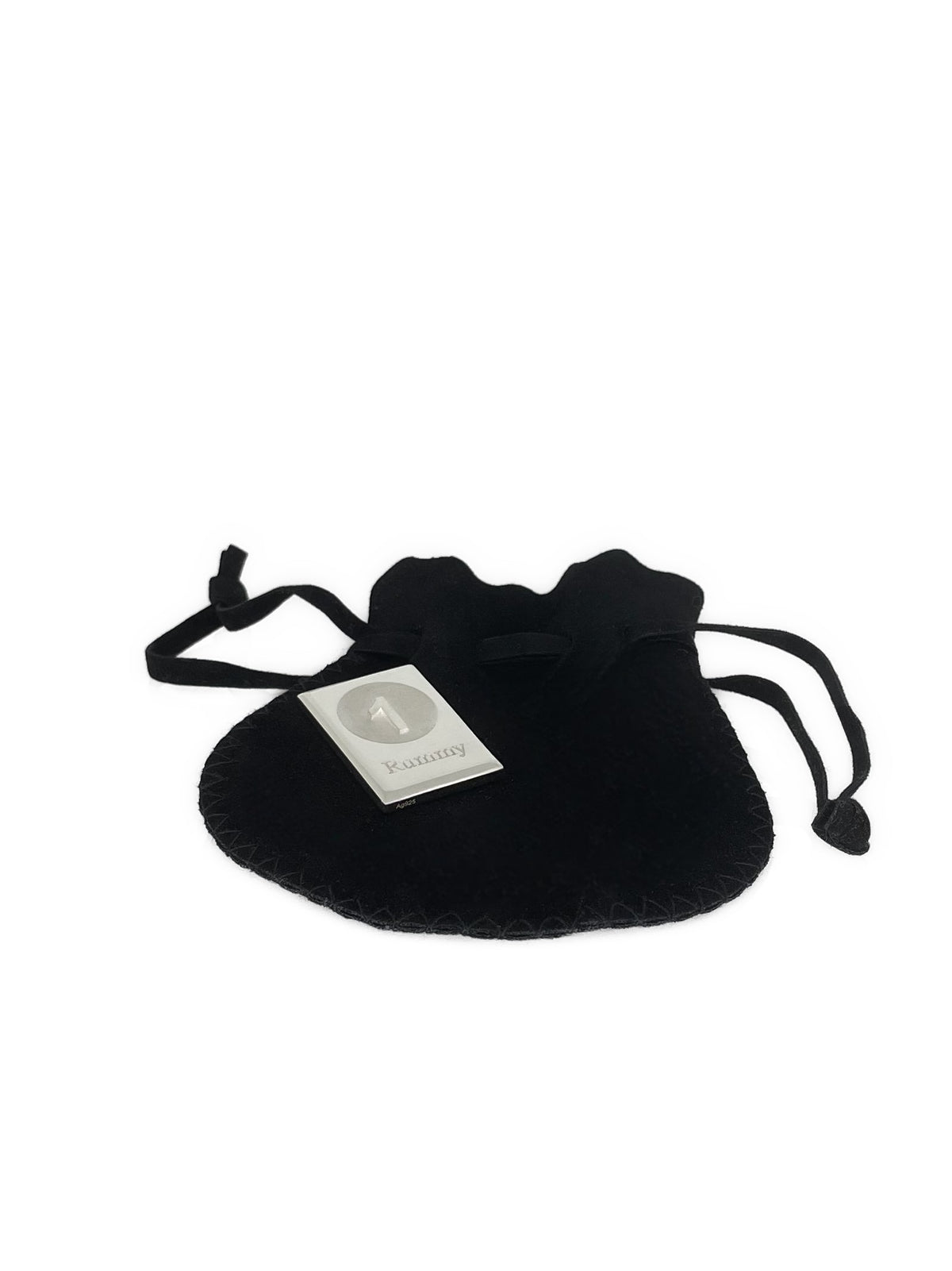 Rummystein · 925 Sterlingsilber · Länge 26 mm · 14 g · Poliert