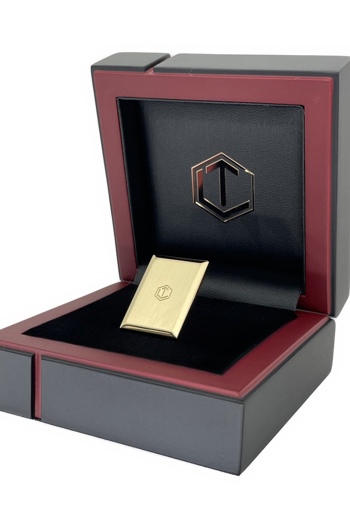 Rummy Tile 18-Karat Gold in Black Case - Rummystein aus Gold im Etui