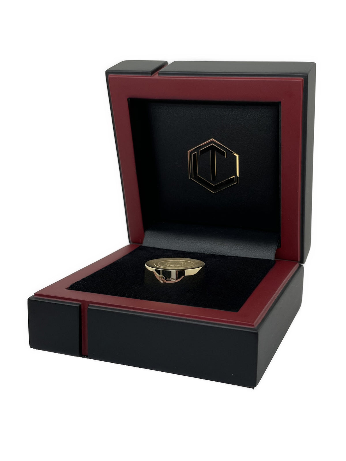 Solid 18-Karat Gold Game Piece in Black Case - Spielstein 18 Karat Gold im Etui