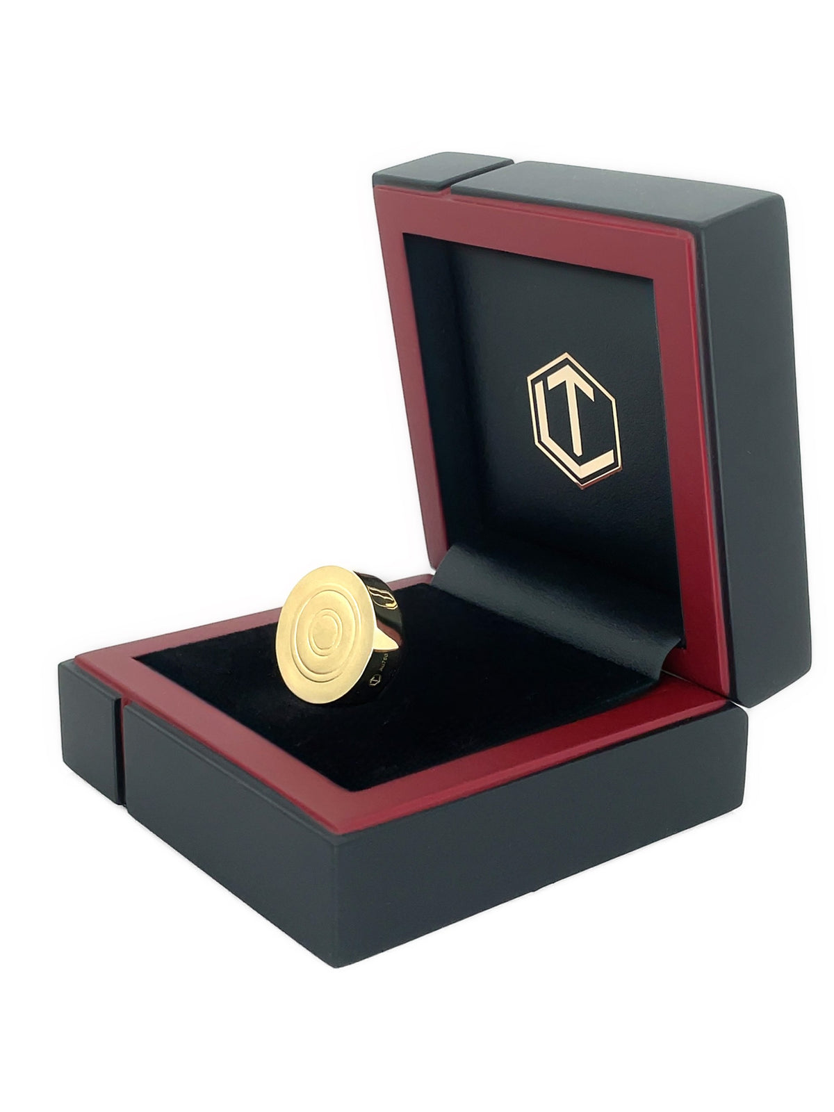 Solid 18-Karat Gold Game Piece in Black Case - Spielstein 18 Karat Gold im Etui