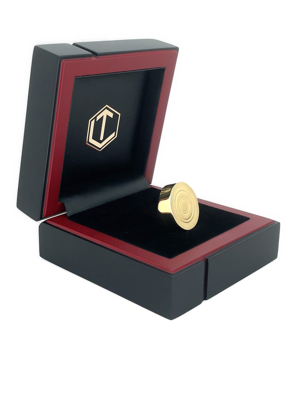 Solid 18-Karat Gold Game Piece in Black Case - Spielstein 18 Karat Gold im Etui