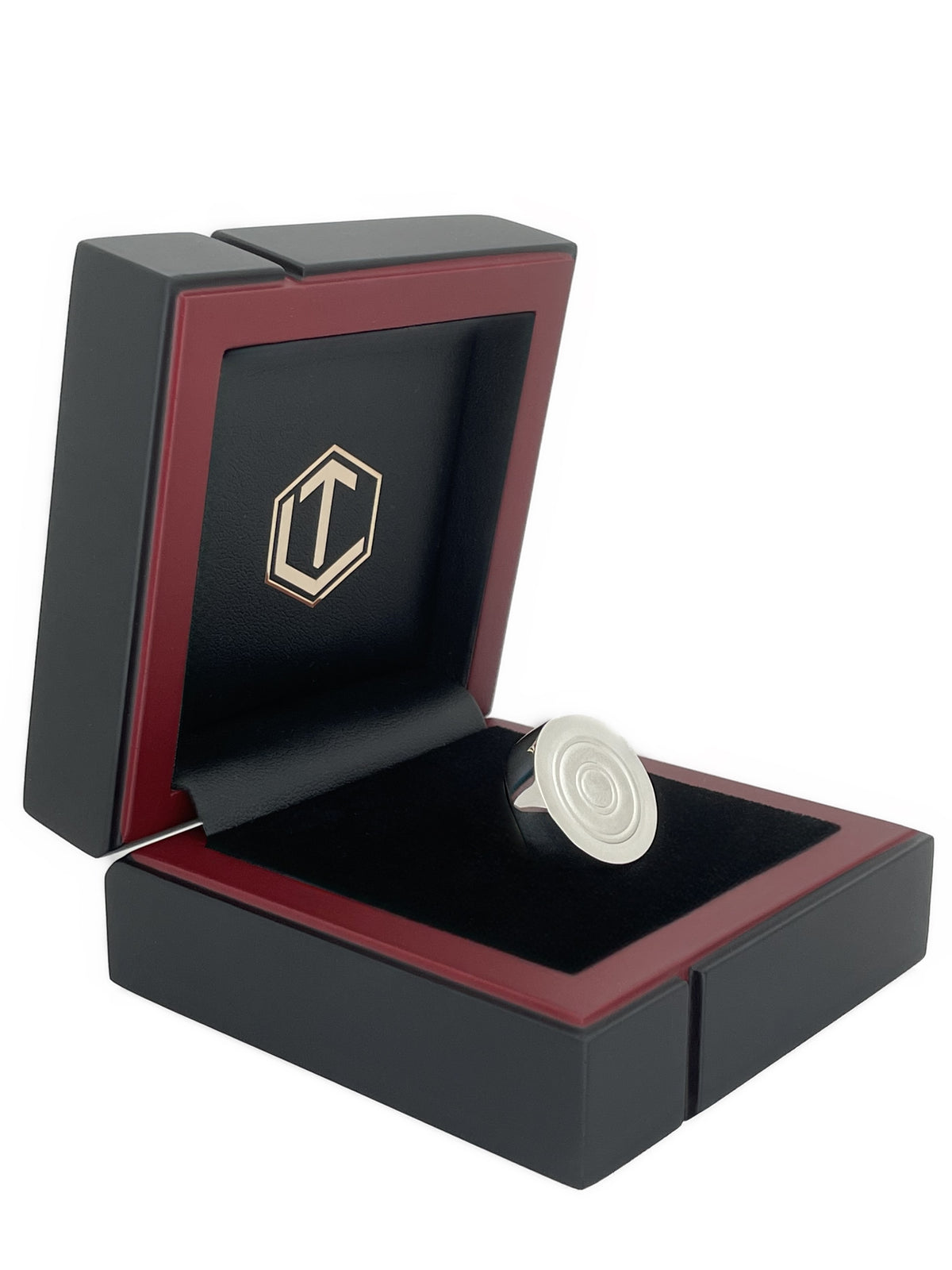 Solid Play Piece Sterling Silver in Black Case - Spielstein aus Silber im schwarzen Etui